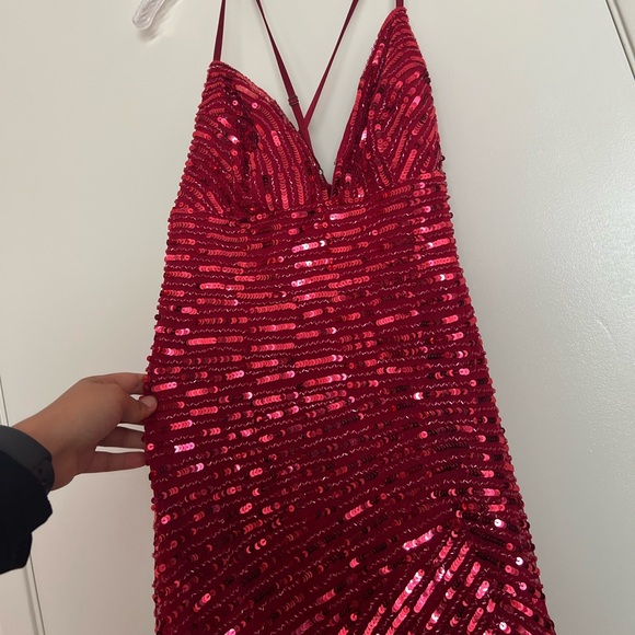 Sequin gown bought from David’s Bridal - Picture 3 of 6